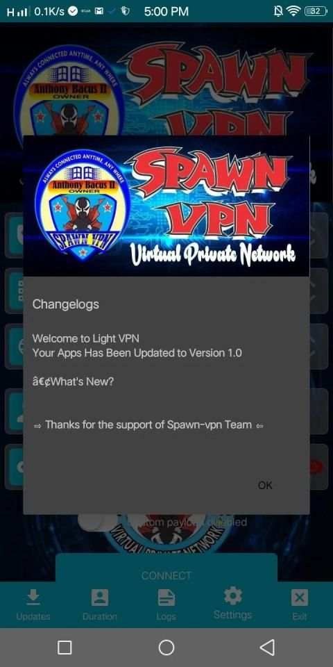 Spawn VPN screenshot 3