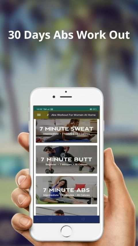 Abs Work Out - workout from home screenshot 3