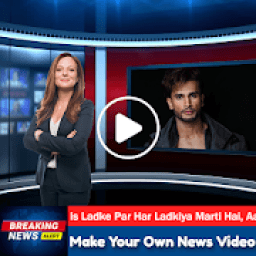 Breaking News Video Maker - Video Status Maker आइकन
