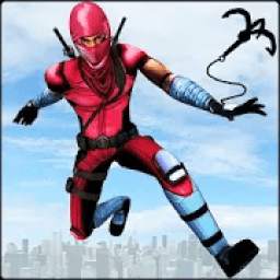 Flying Robot Ninja Rope Hero: Gangster Crime City