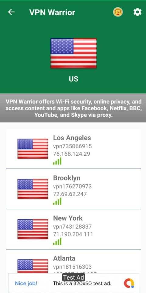 VPN Warrior Lite screenshot 5