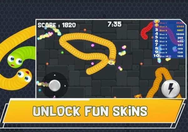 Angry Crawler Worm : Play snake game classic स्क्रीनशॉट 3