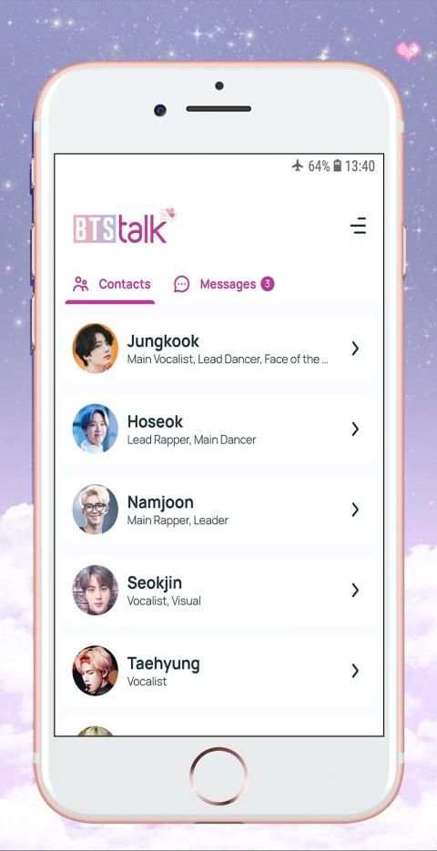BTS Chat! Messenger (simulator) screenshot 5