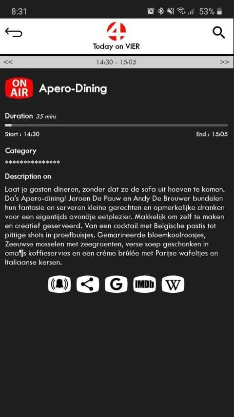 Belgium TV Schedules & Guide स्क्रीनशॉट 4