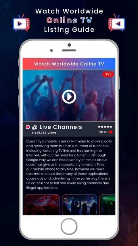 Watch Worldwide Online TV Listing Guide स्क्रीनशॉट 1