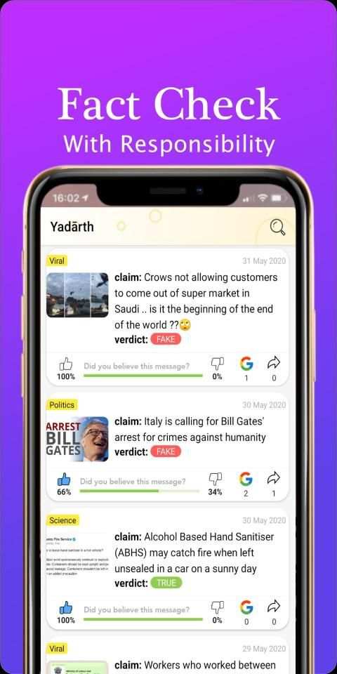 Yadārth - Amazing Facts & Viral News Fact-Check स्क्रीनशॉट 4