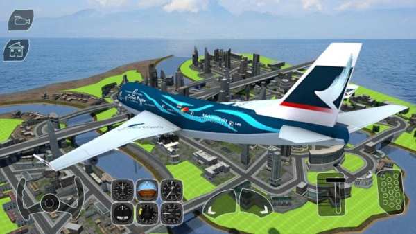 Take off Airplane Pilot Race Flight Simulator स्क्रीनशॉट 2