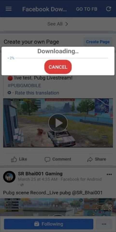 Video Downloader for Facebook -FB Video Downloader स्क्रीनशॉट 2
