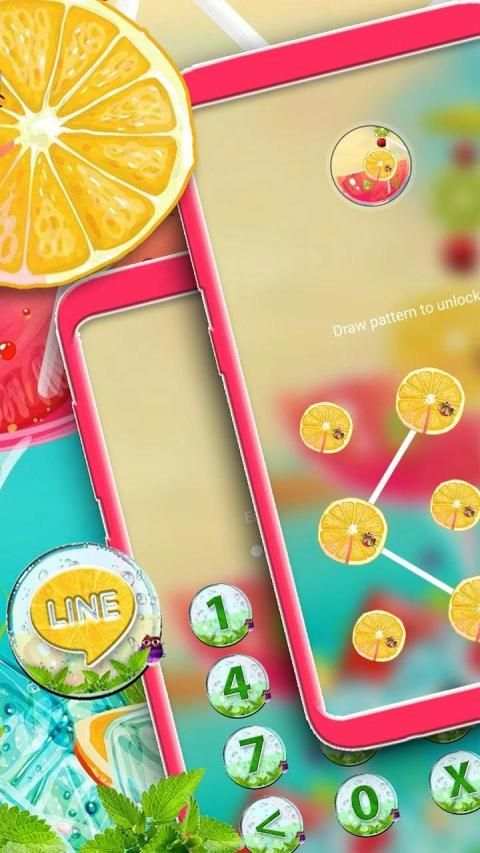 Summer Cocktail Ice Launcher Theme screenshot 1