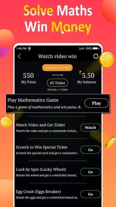 Maths Cash - Solve and Earn Rewards Win money screenshot 7