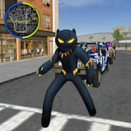 ikon Panther Stickman Rope Hero spider Crime Battle