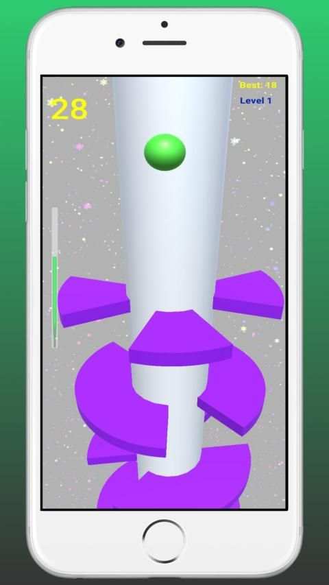 Helix 3d jump ball game स्क्रीनशॉट 1