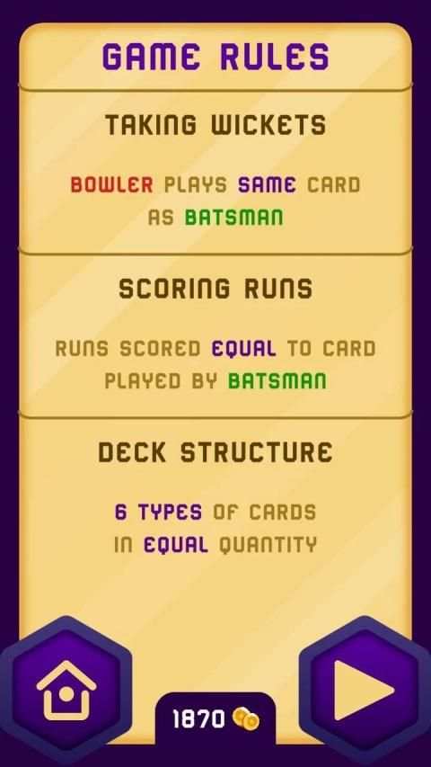 CCG - Cricket Card Game स्क्रीनशॉट 6