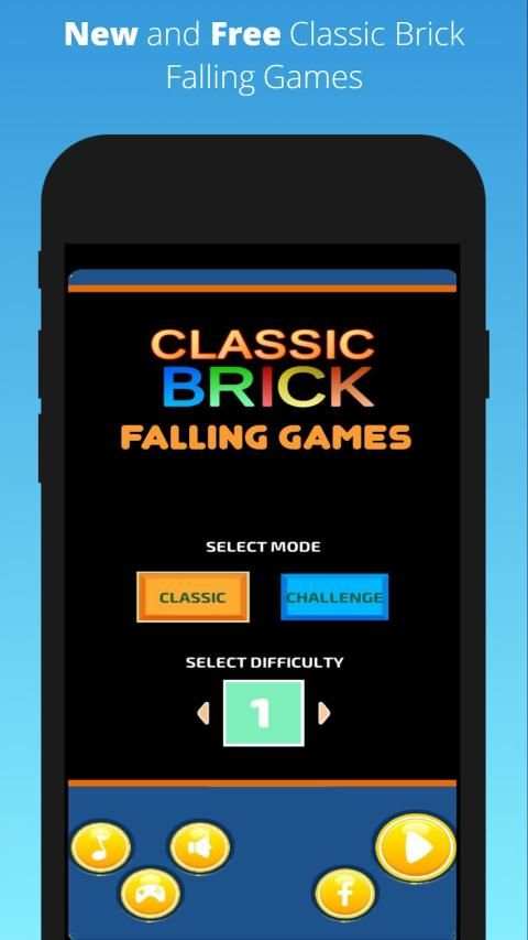 Classic Brick Falling - Offline Game screenshot 4