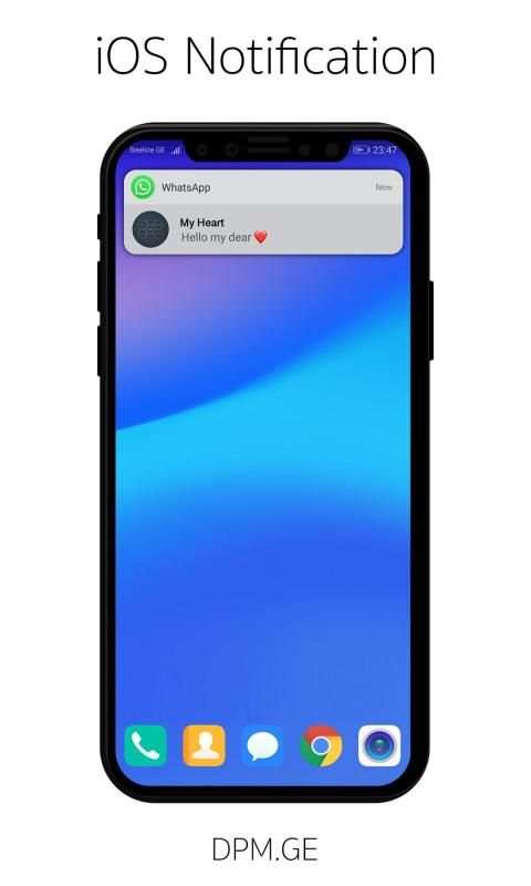 iOS Notification स्क्रीनशॉट 1