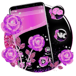 Purple Rose Launcher Themes आइकन
