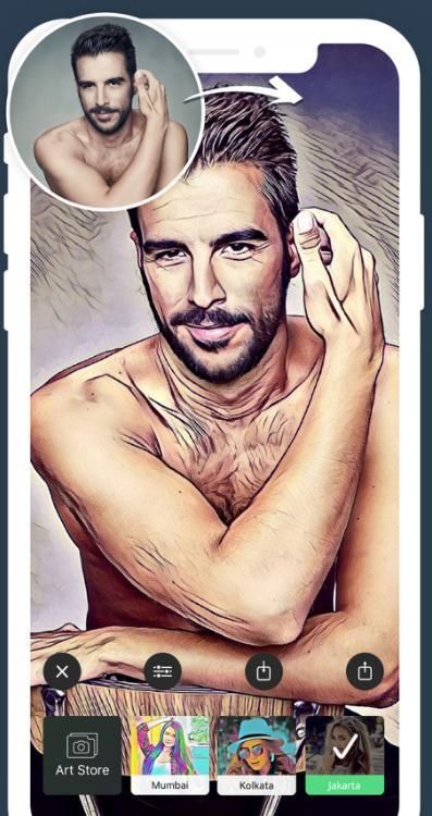 ArtistA Photo Editor + Sketch स्क्रीनशॉट 1