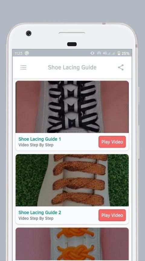 Shoe Lacing Guide - Video Step by Step Offline screenshot 4
