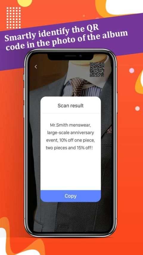 Lite Qr - Free QR code reader & Barcode scanner screenshot 2