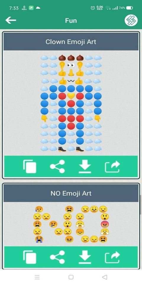 Emoji Art Sharing स्क्रीनशॉट 3