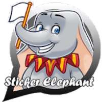 Cute Elephant Sticker Kawaii For WAStickerapp *