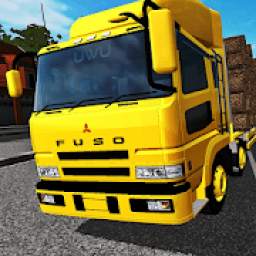 Mod BUSSID : Truck Fuso Tribal Muatan Kayu