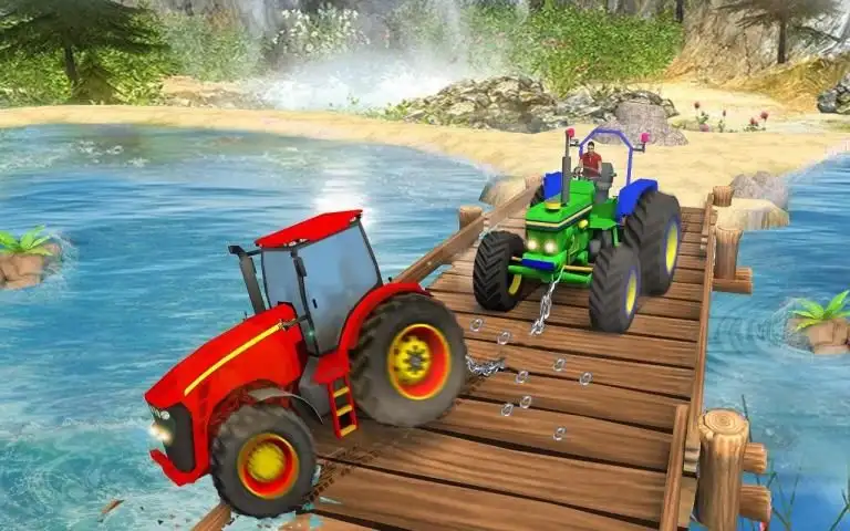 Pull Tractor Games: Tractor Driving Simulator 2019 स्क्रीनशॉट 3