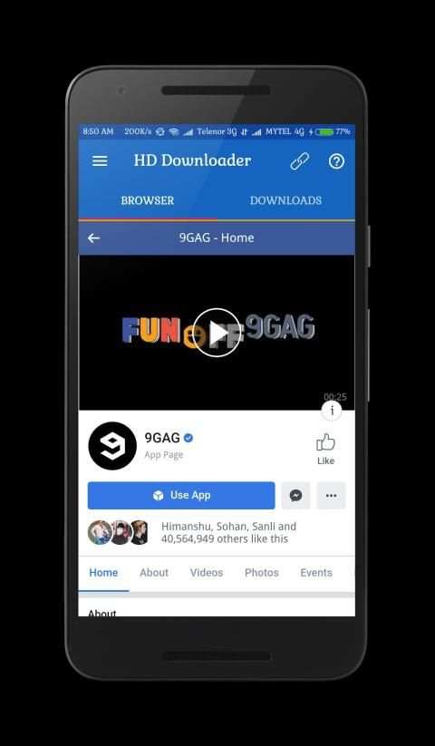 HD Video Downloader For Facebook स्क्रीनशॉट 6