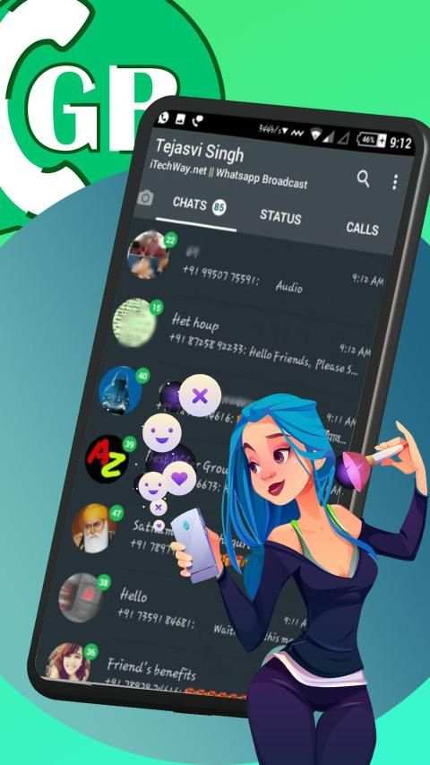 GBWhat's Pro V8 स्क्रीनशॉट 1
