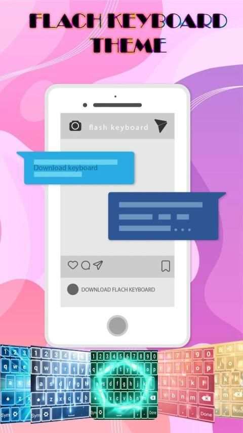 Flash Keyboard - Emoji & Theme screenshot 2