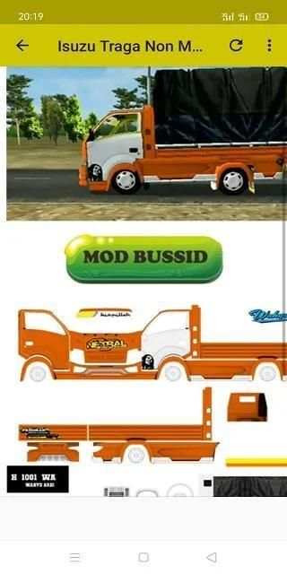 Mod Bussid Truck Full Animasi screenshot 1