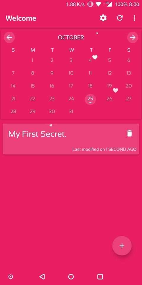 Secret Diary With Lock स्क्रीनशॉट 8