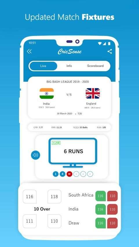 CricSense - Live Cricket Score screenshot 2