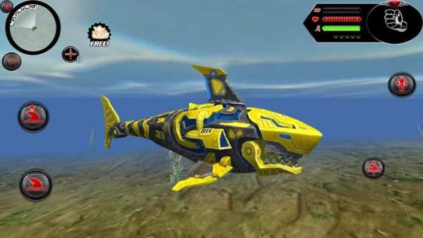 Wild Robot Shark Attack - Transforming Shark Robot स्क्रीनशॉट 2