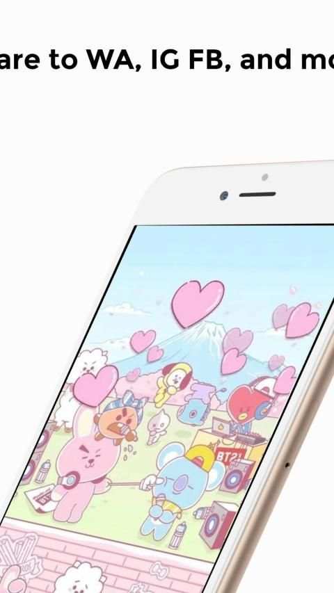 Cute BT21 Wallpaper HD स्क्रीनशॉट 2