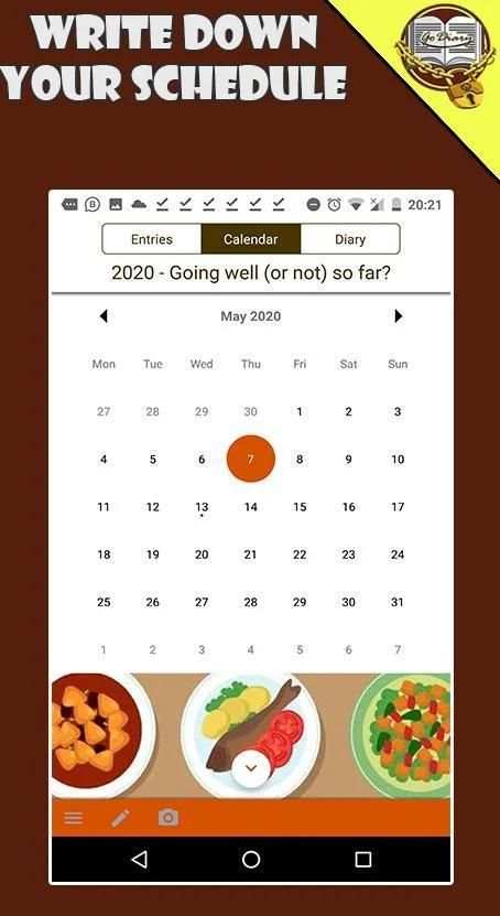 Go Diary - Safe Diary with Lock स्क्रीनशॉट 5