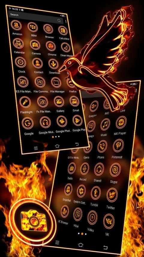 Fire Dove Launcher Theme screenshot 1
