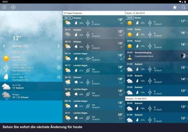 Wetter Schweiz XL PRO screenshot 6