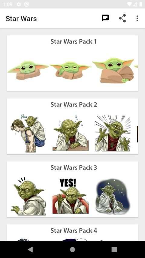 Star Wars en WhatsApp WastickerApps TV Stickers स्क्रीनशॉट 2