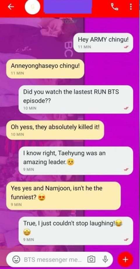 BTS messenger screenshot 5