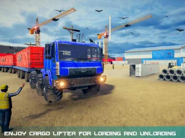 Heavy Truck Drive Simulator:Road Train Transporter स्क्रीनशॉट 4