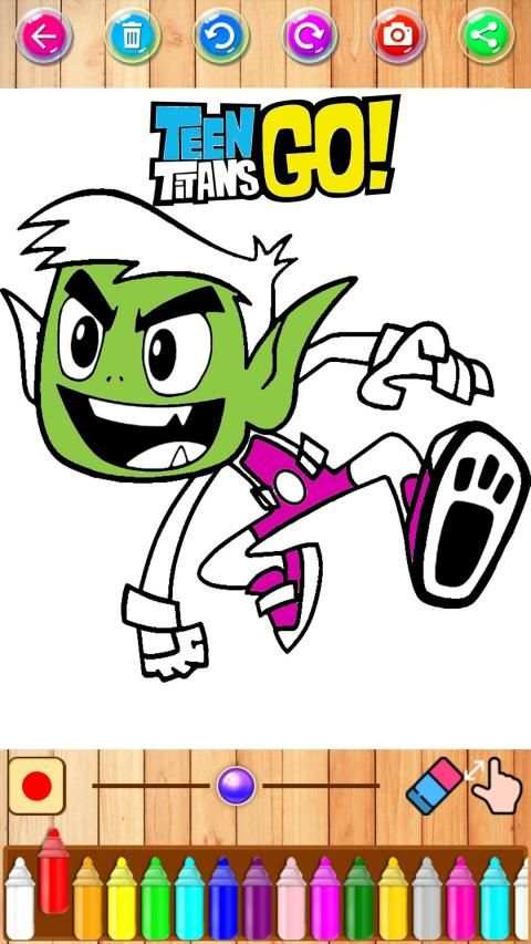Teen coloring Titans Go screenshot 7