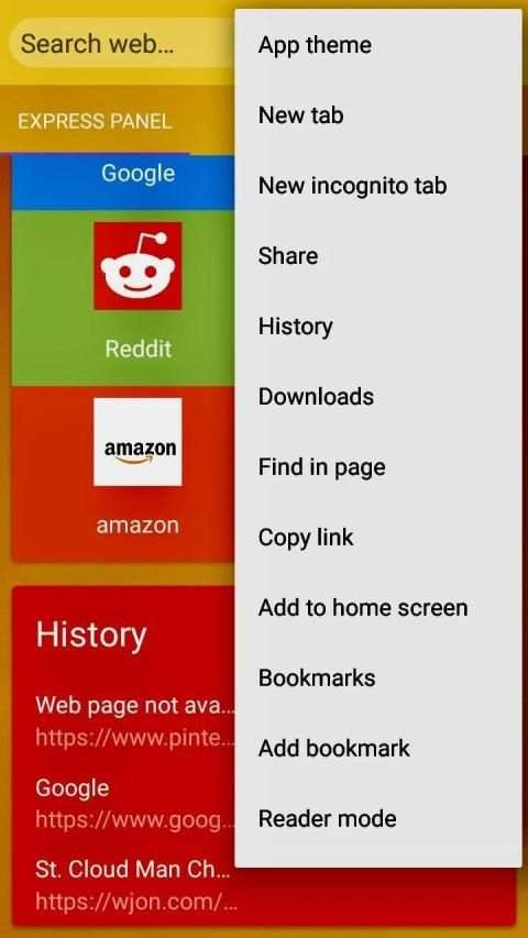 Arrow - Fast Web Browser स्क्रीनशॉट 3