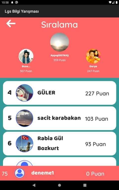 Lgs Tüm Dersler Bilgi Yarışması 8. Sınıf testleri screenshot 5