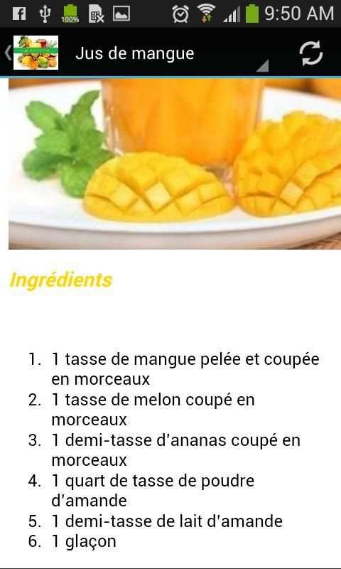 Les jus de fruits naturels screenshot 3