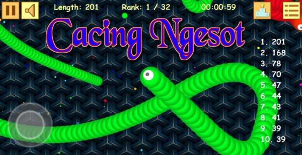Game Snake Worm Zona Cacing Zone Offline स्क्रीनशॉट 1
