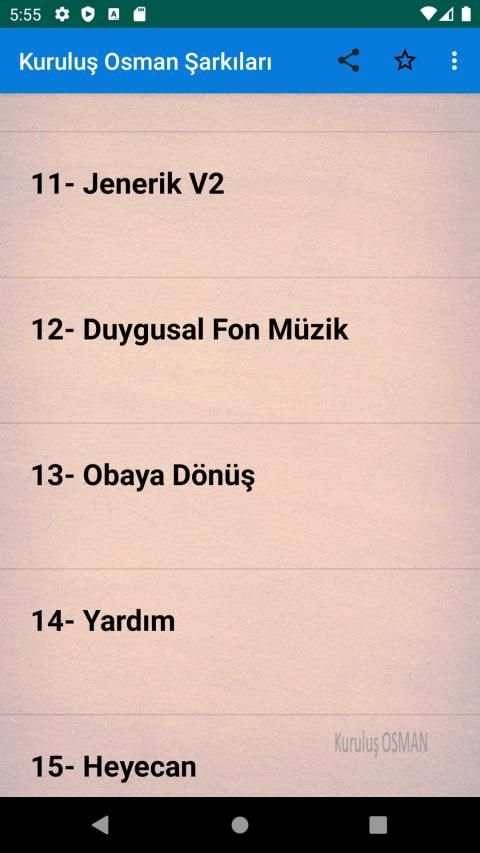Kuruluş OSMAN 2020 Şarkıları(internetsiz) screenshot 1