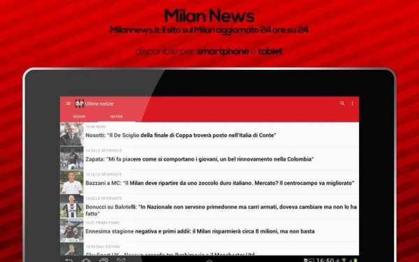 Milan News screenshot 1