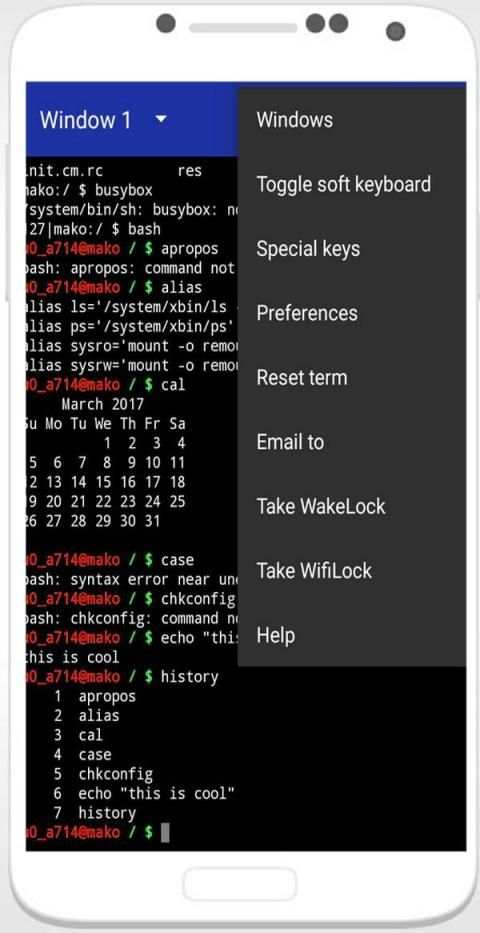 Terminal Emulator for Android 2020 स्क्रीनशॉट 3
