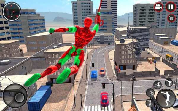 Mutant Spider Rope Hero : Flying Robot Hro Game स्क्रीनशॉट 8